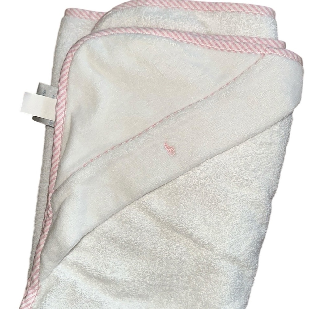 NWOT Ralph Lauren Kids White and Pink 3pc Matching Robe Set, includes box - Picture 11 of 16